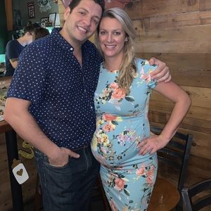 Maternity floral dress